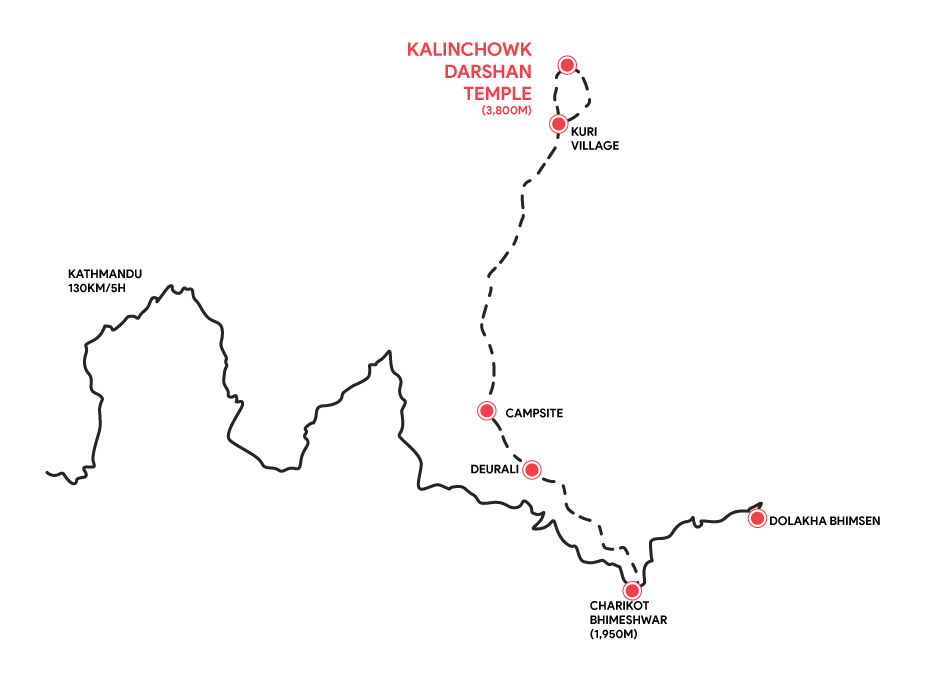 Kalinchowk map